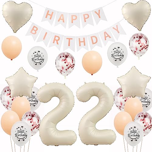 Weiß Luftballons 22 Geburtstag Frauen Deko Set,Deko 22.Geburtstag Frauen,Folienballon 22 Geburtstag Frau Dekoration,Geburtstagdeko 22 Jahre Geburtstag Frau Weiß Ballon 22 Geburtstag deko Frauen Weiß Luftballons 22 Geburtstag Frauen Deko Set,Deko 22.Geburtstag Frauen,Folienballon 22 Geburtstag Frau Dekoration,Geburtstagdeko 22 Jahre Geburtstag Frau Weiß Ballon 22 Geburtstag deko Frauen von Yishamei