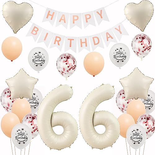 Weiß Luftballons 66 Geburtstag Frauen Deko Set,Deko 66.Geburtstag Frauen,Folienballon 66 Geburtstag Frau Dekoration,Geburtstagdeko 66 Jahre Geburtstag Frau Weiß Ballon 66 Geburtstag deko Frauen Weiß Luftballons 66 Geburtstag Frauen Deko Set,Deko 66.Geburtstag Frauen,Folienballon 66 Geburtstag Frau Dekoration,Geburtstagdeko 66 Jahre Geburtstag Frau Weiß Ballon 66 Geburtstag deko Frauen von Yishamei