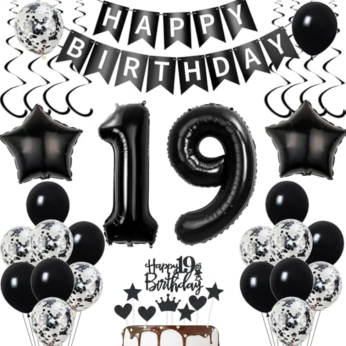 deko 19. geburtstag mädchen Junge deko Schwarz ballon 19. geburtstag deko mädchen Junge luftballon 19. Junge Tortendeko Schwarz geburtstagsdeko 19 Jahre Tortendeko 19 Junge deko 19. geburtstag mädchen Junge deko Schwarz ballon 19. geburtstag deko mädchen Junge luftballon 19. Junge Tortendeko Schwarz geburtstagsdeko 19 Jahre Tortendeko 19 Junge von Yishamei