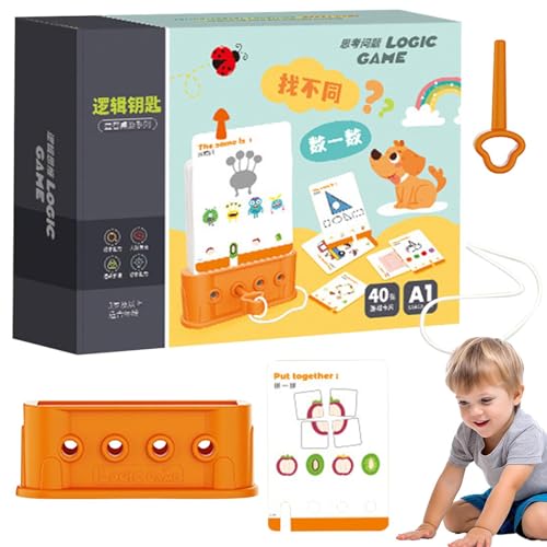 Yiurse -Spielzeug für 4-Jährige, Spielzeugschlüssel für Kleinkinder 3-6, Lustige Kinderschlüssel Logik-Schlüsselspielzeug für Kinder, Frühpädagogische Lehrmittel für logisches Denken zur von Yiurse