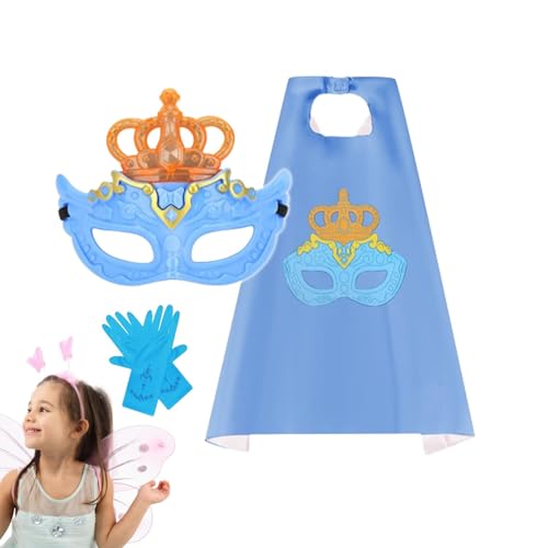 Yiurse Princess Dress Up Set – Mädchen Dress Up Toys | Prinzessin Dress Up Kleidung mit Zauberstab und Zubehör für kleine Mädchen von Yiurse