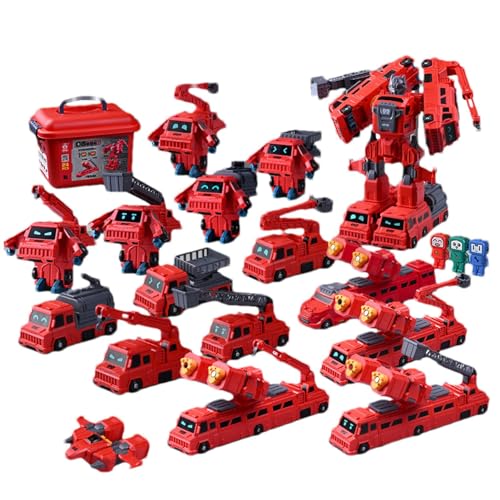 Yiurse Verwandelndes Roboterautospielzeug, magnetisches Fahrzeugspielzeug | Puzzle-Deformationsspielset Verwandelnde Roboter für Kinder,Magnetisches Spielzeug, pädagogisches Stielspielzeug für Jungen von Yiurse