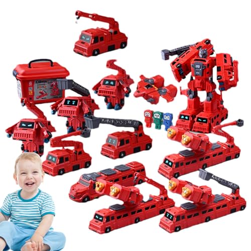 Yiurse Zusammengebautes Spielzeug für magnetische Transformationsautos, transformierendes Roboterautospielzeug - Puzzle-Deformationsspielset Verwandelnde Roboter für Kinder | Magnetisches Spielzeug, von Yiurse