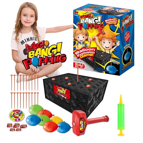 Yiyifor Blasts Box Spiel Luftballon,Balloon Game,Multiplayer Party Blast Balloon Box,Balloon Pop Game,Lustig Familienparty Brettspiel Portable Balloon Ex-plosion Spiel,Für Kinder Und Erwachsene von Yiyifor