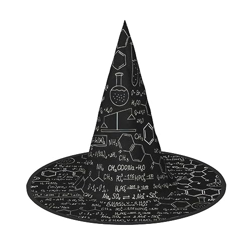 Yiyilong Abstrakte Wissenschaft Chemie Illustration 3D Druck Halloween Hexenhut Dekorationen für Halloween Party von Yiyilong