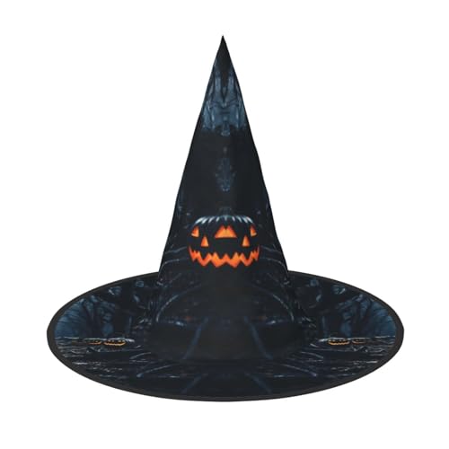 Yiyilong Happy Halloween Print Halloween Hexenhut Dekorationen für Halloween Party Cosplay Kostüm Party Supplies von Yiyilong