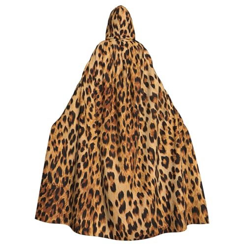 Yiyilong Uni Leopard Print Halloween Weihnachten Cosplay Kapuzen Erwachsene Party Dekoration Kapuzenumhang von Yiyilong