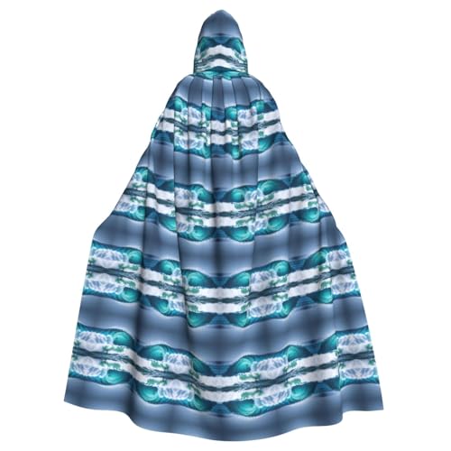 Yiyilong Uni Ocean Wave Print Halloween Christmas Cosplay Hooded Adult Party Decoration Hooded Cape von Yiyilong