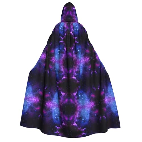 Yiyilong Universe Galaxy Star Space Print Uni Erwachsene Kapuzenumhang Dekoration Umhang Cosplay Kostüme Halloween Hoodie Robe von Yiyilong