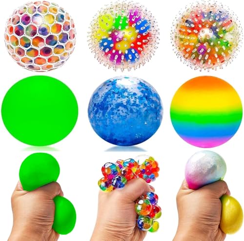 6 Stück Squishy Stressball, Antistressball Stressball Kinder, Regenbogen Squeeze Bälle Quetschball für Erwachsene ADHS, Angst, OCD Angst abbauen und Beruhigung 6 Stück Squishy Stressball, Antistressball Stressball Kinder, Regenbogen Squeeze Bälle Quetschball für Erwachsene ADHS, Angst, OCD Angst abbauen und Beruhigung von Yizemay