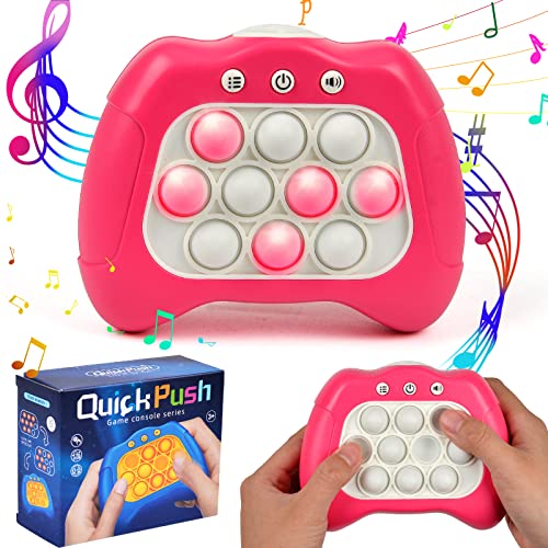 Pop It Elektronisches Spiel, Handheld Spielkonsole, Montessori Spielzeug ab 3 Jahre, Quick Push Spiel Fidget Toys Antistress Spielzeug Geschenke für Unterwegs von Yizemay