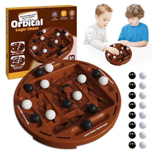 Track Logic Board, 4 Vier Gewinnt Spin, STEM Brettspiele, Puzzle Logik Strassenbauer Kinderspielzeuge, 2 Spieler Schnellstrategie Brettspiel für Orbitos Brettspiel Connect 4 von Yizemay