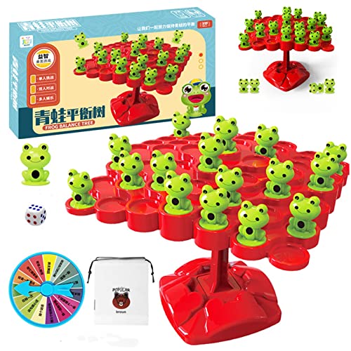 Yizemay Frosch Balance Spiel Brettspiele, Frog Balance Game Tetra Tower Spiel Balance Spielzeug Tower Game Lernspiele Kinderspielzeug Geschenk für Jungen Mädchen Geburtstag ab 3 Jahre von Yizemay