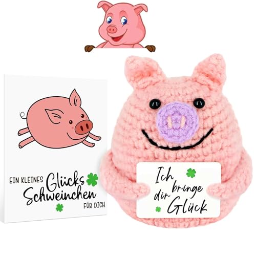 Yizemay Pocket Hug Geschenke, Glücksbringer Prüfung Geschenk, Positive Geschenke Glücksschweinchen, Gute Besserung Geschenk, Mutmacher Geschenke für Familie Beste Freund Kollegen von Yizemay