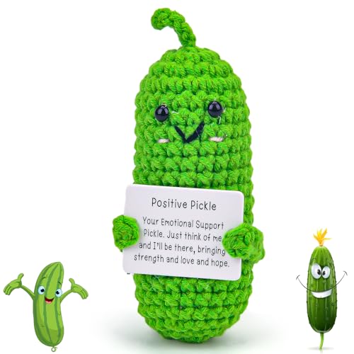 Yizemay Glücksbringer Positive Kartoffel, Positive Pickle Potato Geschenke für Männer, Pocket Hug Geburtstagsgeschenk für Frauen Beste Freundin Kuscheltier Geschenke von Yizemay