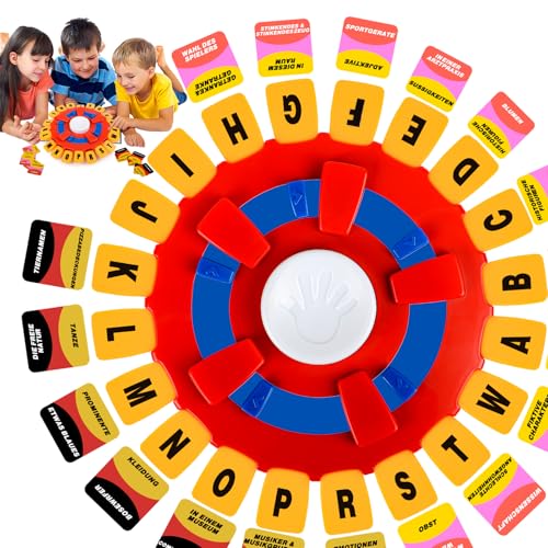 Yizemay Wörter Sturm Spiel Deutsch, Thinking Words Spiel Deutsch, Brettspiele, Wortspiele für Erwachsene Kinder, Familienspiel 2-8 Personen Buchstaben Spiel von Yizemay