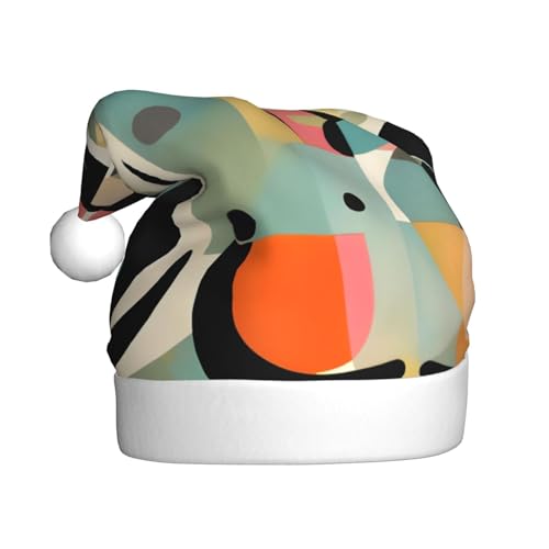 Weihnachtsmütze mit moderner Kunst aus der Mitte des Jahrhunderts für Erwachsene. Festliche Weihnachtsmütze mit Bommel, Unisex-Kappe für Weihnachtsfeiern. Weihnachtsmütze mit moderner Kunst aus der Mitte des Jahrhunderts für Erwachsene. Festliche Weihnachtsmütze mit Bommel, Unisex-Kappe für Weihnachtsfeiern. von Yizhiyz