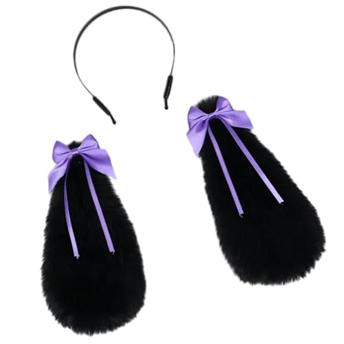 Yjcnelcr Anime Stirnband Cosplay Requisiten Kaninchen Haarreif Pelzige Kaninchen Haarstyling für Con Stirnband Kaninchen Tier Karneval von Yjcnelcr