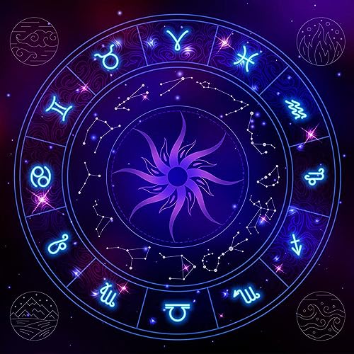 Yjcnelcr Astrologie Tarots Tischdecke Metaphysische Brettspielmatte Wahrsagerei Tischdecke Brettspiel Kartenpad von Yjcnelcr