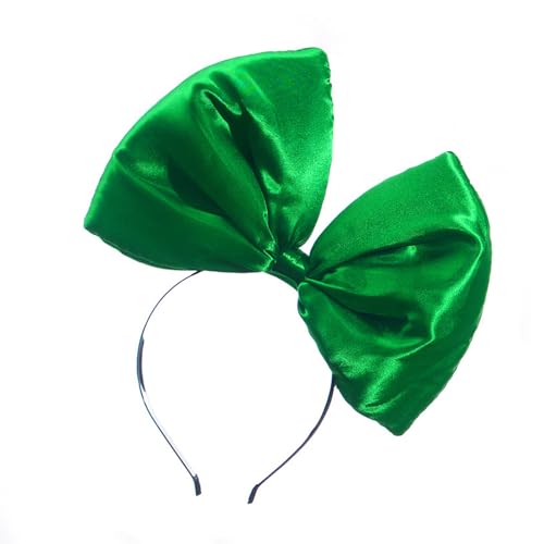 Yjcnelcr Grüne Pailletten-Schleife Kobold-Kopfbedeckung für Patrick's Day, Geschenke, Party, Kopfschmuck, Stirnband, Urlaub von Yjcnelcr