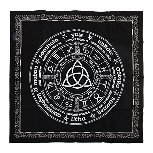 Yjcnelcr Tarot Tischdecke Hexe Wahrsagerei Altartuch Samtmatte Brettspiel Astrologie Für Kartenblock Der Schatten von Yjcnelcr