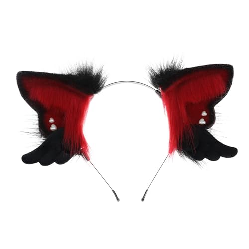 Yjcnelcr Wing Anime Stirnband biegbar Tier Ohr Haarband Rollenspiel Zubehör Halloween Cosplay Dress Up Haarband von Yjcnelcr