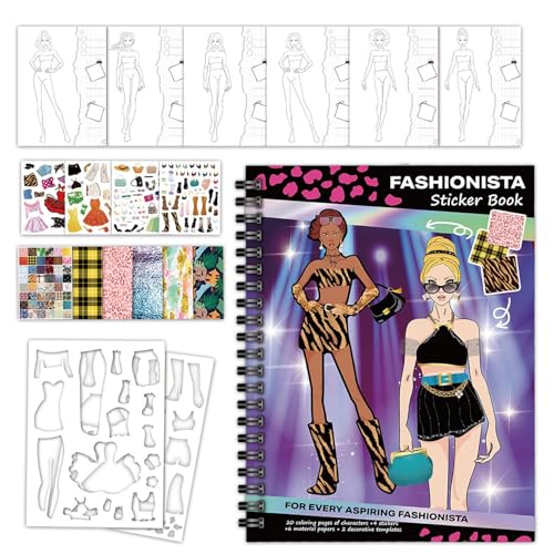 Yjkedfh Mode Stickerbuch, Wiederverwendbares Kreativitätsbuch, Pädagogisches Lernspielzeug Zur Förderung Feinmotorik Für Kinder Yjkedfh Mode Stickerbuch, Wiederverwendbares Kreativitätsbuch, Pädagogisches Lernspielzeug Zur Förderung Feinmotorik Für Kinder von Yjkedfh