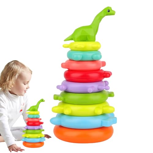 Yjkedfh Stapelringe Für Kinder, Regenbogen Balancier Stapelspiel für Kinder, Buntes Lernspielzeug Für Kleinkinder Und Yjkedfh Stapelringe Für Kinder, Regenbogen Balancier Stapelspiel für Kinder, Buntes Lernspielzeug Für Kleinkinder Und von Yjkedfh
