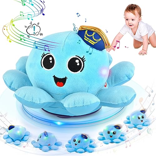 Ykgutilu Krabbelnde Baby Spielzeug - Baby Crawling Musikspielzeug - Babyspielzeug mit Automatischer Vermeidung von Hindernissen, Geschenk für Mädchen Jungen von Ykgutilu