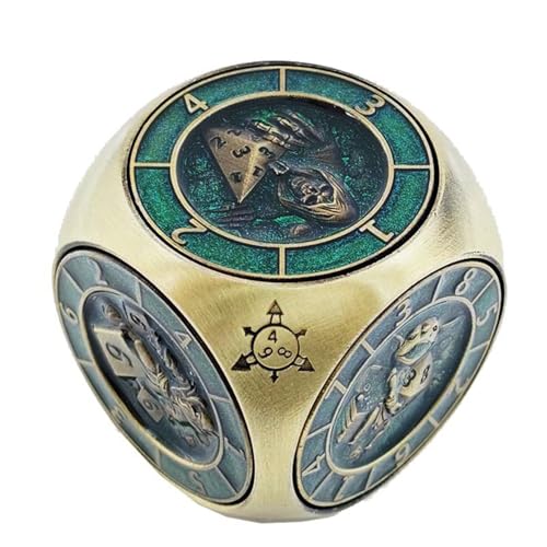 7-in-1-Fidget-Spinner-Würfel für DND, abgerundetes kubisches Metallwürfel-Set mit 3D-Relief, für Dungeons and Dragons, Geschenke mit Box, polyedrische Rollenspiel-Würfel, Fantasy-D&D-Tisch-RPG, Bronze 7-in-1-Fidget-Spinner-Würfel für DND, abgerundetes kubisches Metallwürfel-Set mit 3D-Relief, für Dungeons and Dragons, Geschenke mit Box, polyedrische Rollenspiel-Würfel, Fantasy-D&D-Tisch-RPG, Bronze von YlobdolY