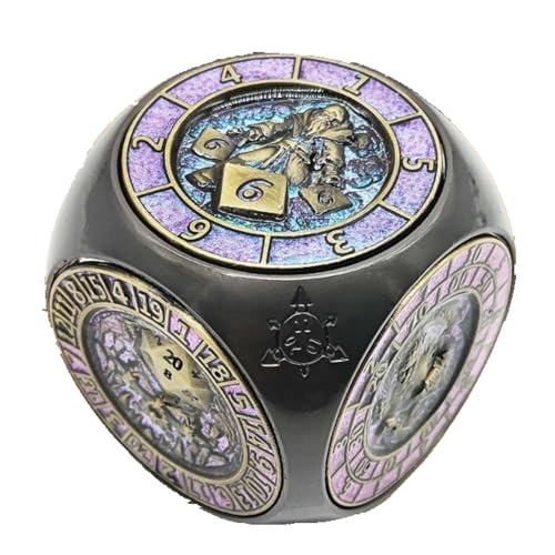 7-in-1-Fidget-Spinner-Würfel für DND, abgerundetes kubisches Metallwürfel-Set mit 3D-Relief, für Dungeons und Dragons, Geschenke mit Box, polyedrische Rollenspiel-Würfel, Fantasy-D&D-Tisch-RPG 7-in-1-Fidget-Spinner-Würfel für DND, abgerundetes kubisches Metallwürfel-Set mit 3D-Relief, für Dungeons und Dragons, Geschenke mit Box, polyedrische Rollenspiel-Würfel, Fantasy-D&D-Tisch-RPG von YlobdolY