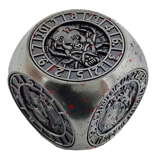 7-in-1 Fidget Spinner Würfel für DND, abgerundetes kubisches Metallwürfel-Set mit 3D-Relief für Dungeons and Dragons, Geschenke mit Box, polyedrische Rollenspiel-Würfel, Fantasy-D&D-Tisch-RPG, blutig 7-in-1 Fidget Spinner Würfel für DND, abgerundetes kubisches Metallwürfel-Set mit 3D-Relief für Dungeons and Dragons, Geschenke mit Box, polyedrische Rollenspiel-Würfel, Fantasy-D&D-Tisch-RPG, blutig von YlobdolY