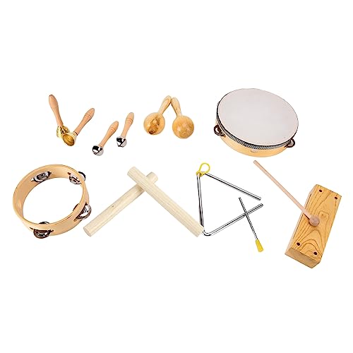 Orff-Instrumentenset für Mini – Entwickeln Sie musikalische Sensibilität und Kreativität mit Nicht-Materialien – unterhaltsame, interaktive Percussion-Tools für das frühe Lernen von Ylwxzenith