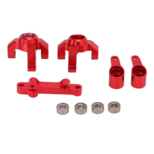 Ylwxzenith Lenkbaugruppe aus Aluminiumlegierung mit vorderer Lenkschale zum Drehen – kompatibel mit Losi Mini – T 2.0 2WD 1/18 RC Truck-Enthusiasten (Red) von Ylwxzenith