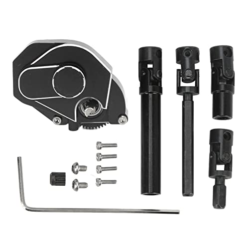 Ylwxzenith RC-Auto-Baugruppe aus Aluminiumlegierung und Antriebswellen-Set für SCX24 1/24 RC-Fahrzeuge – Performance-Zubehör-Set (Black) von Ylwxzenith