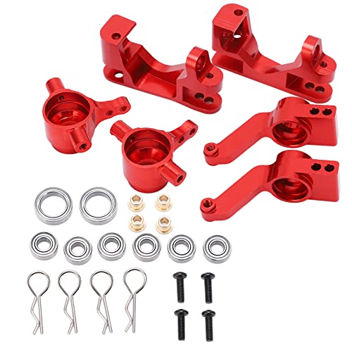 Ylwxzenith RC-Fahrzeug-Metall-Upgrade-Lagersatz – CNC-Aluminiumteile für 1/10 Slash 4x4 Auto (Red) von Ylwxzenith