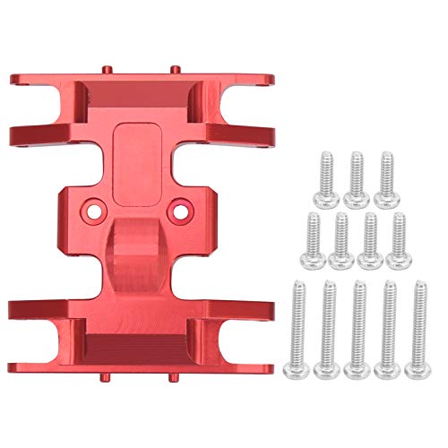 Ylwxzenith RC-Halterung mit Basis aus Aluminiumlegierung für verbesserte Haltbarkeit und Kühlung – kompatibel mit SCX24 90081 1/24 RC-Cars (Red) von Ylwxzenith