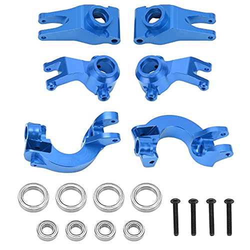 Ylwxzenith und Starke Aluminium-RC-Achsschenkelnabe mit Lagern und Schrauben für ARRMA Senton, Typhon, Granite 1/10 ferngesteuerte Autos (Blue) von Ylwxzenith