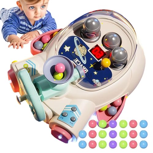 Brettpinballspiel, Pinball-Baseballspiel für Kinder, mit Pinball-Maschine für Kinder mit Raumschiff-Design, spannende Brettspiele für Kinderfamilien u von Ynnhik