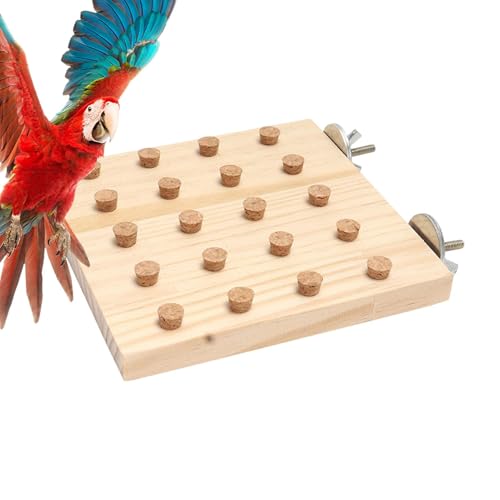 Papageienkauspielzeug, Papageienspielzeug für große Vögel | Wear-resistente Sittiche-Trainingsspiele Papageien-Puzzlespielzeug - Robustes Vogelspielplatz Tieraktivitätsspiel für Simporien Sittiche von Ynnhik