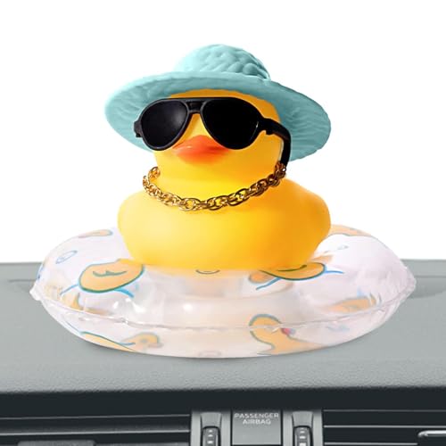 Rubber Duck Sonnenbrillen | Rubber Duck Auto Ornamente,Auto-Enten für Armaturenbrett-Dekoration, von Ynnhik