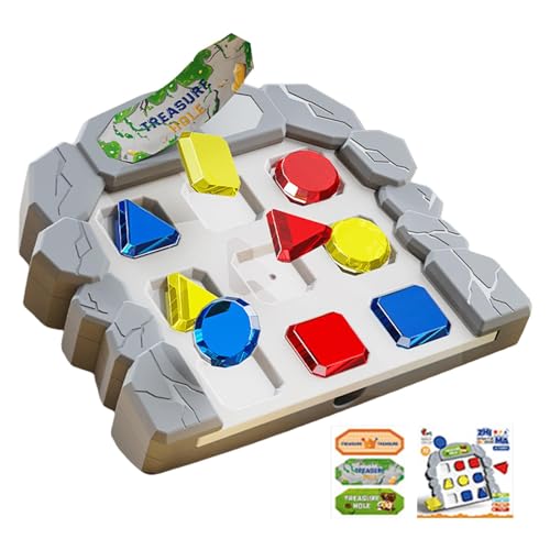 Schatz-Brettspiel für Kinder, Rennen um den Schatz-Brettspiel, Interaktives Tischspielset, Interaktives STEM-Puzzle-Spielset, Lernspielzeug zum Denken, reibungsloses Tischspiel für Mädchen und ab 3 Ja von Ynnhik