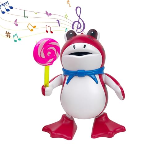 Tanzendes Frosch Spielzeug mit leichter Musik, elektrisches Frosch Spielzeug | Niedliches Frosch Tier Spielzeug mit Musik und LED-Lichtern - Niedliches Frosch Tier Sound Spielzeug, Tanzspielzeug von Ynnhik