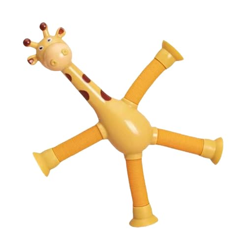 Teleskop-Saugnapf-Giraffe-Spielzeug - Saugnapf-Giraffe-Spielzeug, Einziehbares Giraffenspielzeug mit Saugnapf | Saugnapf Dekomprimieren Novel Sensory Toys Geschenke von Ynnhik