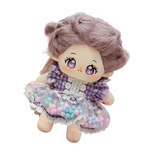 Ynnhik Anziehpuppe, süße Puppen - 20cm Anime-Plüschtiere mit Kleidung - Verbessert die Feinmotorik, ein Kawaii-Stofftier, fördert die Kreativität beim Kuscheln und Rollenspielen von Kindern von Ynnhik