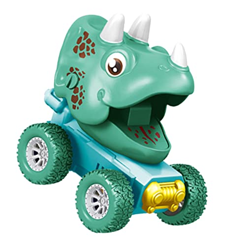 Ynnhik Dinosaurier-Rückziehauto - Cartoon-Dinosaurier-Push-Back-Trucks, Trägheitswerfer-Spielzeug | Lernspielzeug für Kinder ab 3 Jahren, Geburtstagsgeschenk von Ynnhik