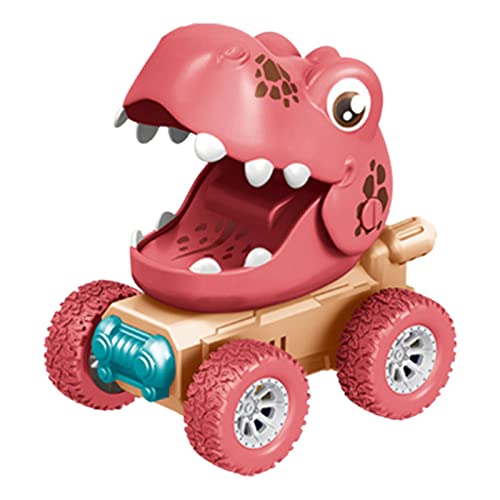 Ynnhik Dinosaurier-Rückziehauto - Cartoon-Dinosaurier-Push-Back-Trucks, Trägheitswerfer-Spielzeug | frühes Lernspielzeug für Kinder ab 3 Jahren von Ynnhik