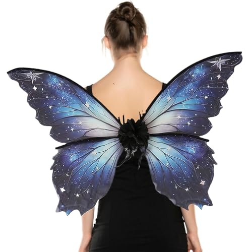 Ynnhik Feenflügel | Feast Dressing Wings | Cosplay-Feenflügel für Mädchen, Halloween-Schmetterlingskostüme, Verkleidungs-Cosplay-Flügel von Ynnhik