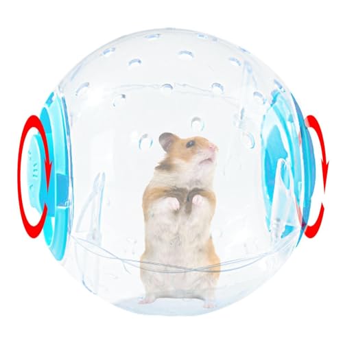 Ynnhik Hamster-Laufball-Spielzeug - Hamsterspielzeug Zwerghamsterball, Transparenter Rennmaus-Ball, Laufball, Meerschweinchen-Gymnastikball, von Ynnhik