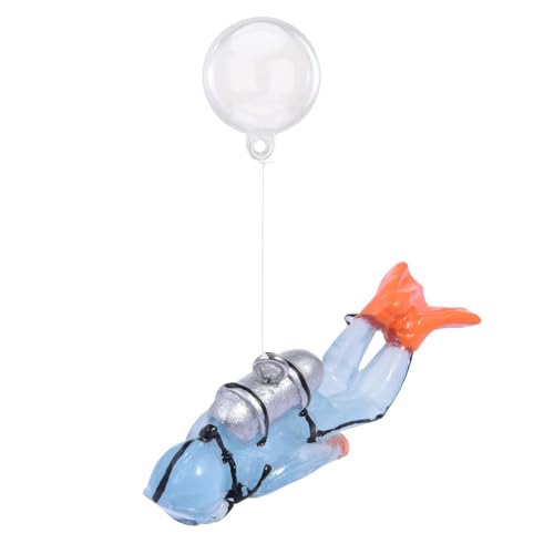 Ynnhik Schwimmende Aquariendekorationen, Resin Fish Drive Ball Dekorationen für Tank, Aquarium Dekoration Aquarium Taucher Aquarium Aquarium Taucher Schwimm Ornament Fisch von Ynnhik